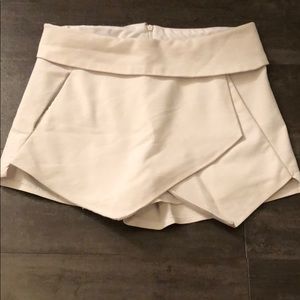 White envelope shorts